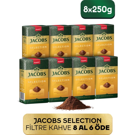 Jacobs Selection Filtre Kahve 250 gr x 8