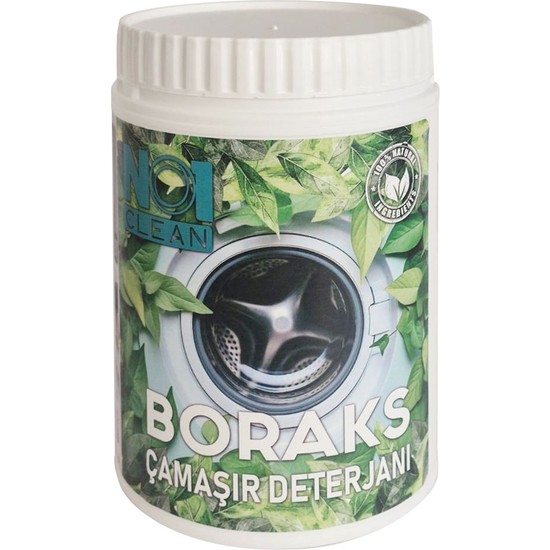 No1 Clean Boraks Çamaşır Deterjanı 1 kg 45 Yıkama Beyazlar ve Renkliler İçin Standart Koku