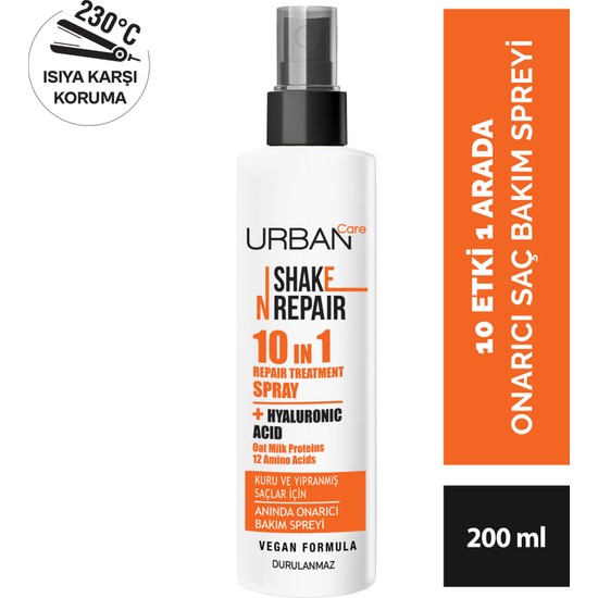 Urban Care Shake N Repair 10-In-1 Onarıcı Etkili Durulanmayan Saç Bakım Spreyi 200 Ml-Vegan