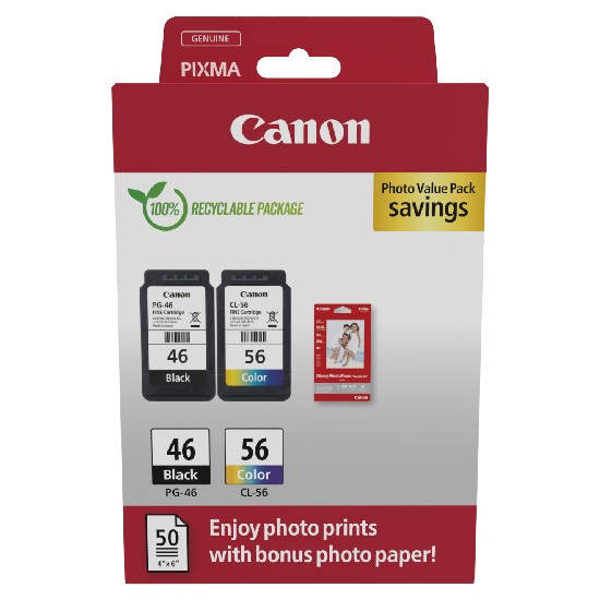 Canon PG-46/CL-56 Orijinal Photo Value Pack