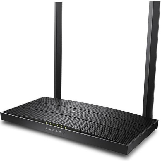 TP-Link Archer VR400 | WiFi 5 VDSL/ADSL Modem Router | Fiber Destekli | AC1200 Mbps | 4 Gigabit LAN | 1 USB 2.0 | MU-MIMO | Beamforming | Dual Band | Tether Uygulaması ile Kolay Kurulum