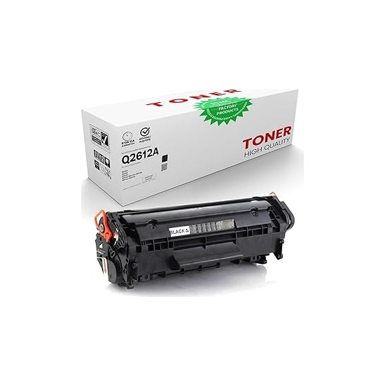 Hp Laserjet Uyumlu Q2612A 1005/1010/1012/1015/1018/1020/1022/ 2000 Sayfa Kapasiteli Muadil Toner