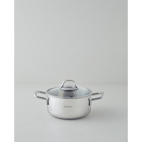 English Home Glow Çelik Derin Tencere 16x10 cm Silver