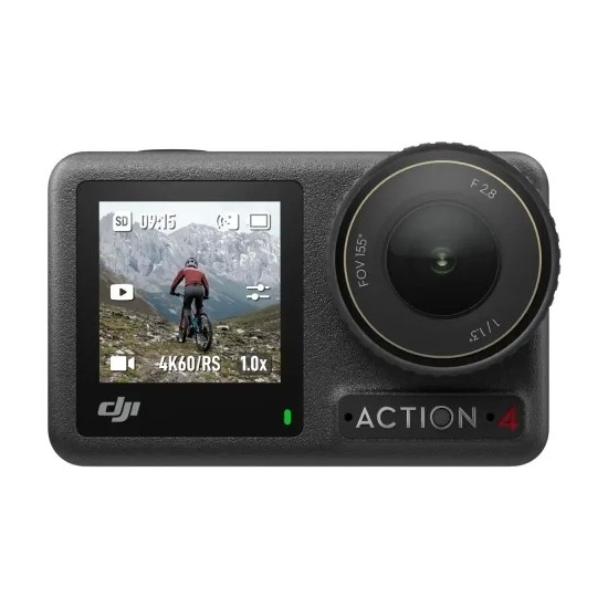 DJI Djı Osmo Action 4 Standart Kombo - 4K/120 FPS Su Geçirmez Aksiyon Kamerası Standart Kombinasyon Geniş FOV Özellikli