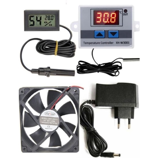 Dias İthalat Dias Kuluçka Makinesi Seti W3001 Termostat ve Fan ile 280 W Güçlü Elektrikli Alet