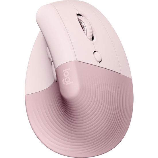 Logitech Lift Sessiz Kablosuz Ergonomik Dikey Mouse - Pembe