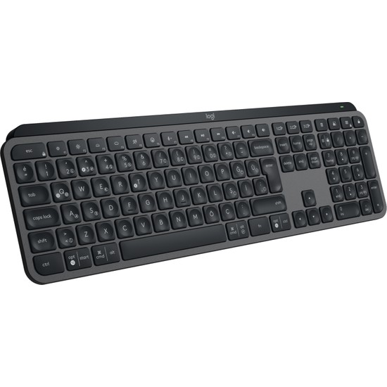 Logitech MX Keys S Gelişmiş Aydınlatmalı Tam Boyutlu Kablosuz Türkçe Q Klavye - Siyah