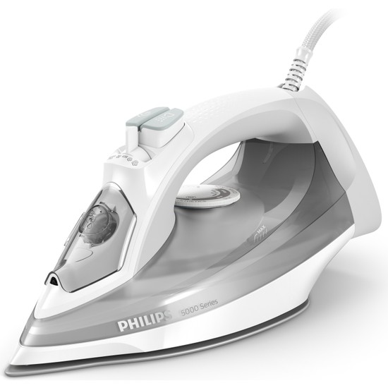 Philips 5000 Serisi Buharlı Ütü, 2400W, 160 g Şok Buhar, SteamGlide Plus Taban, DST5010/10
