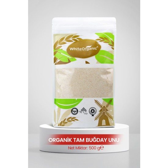 White Organic Organik Tam Buğday Unu 500 gr