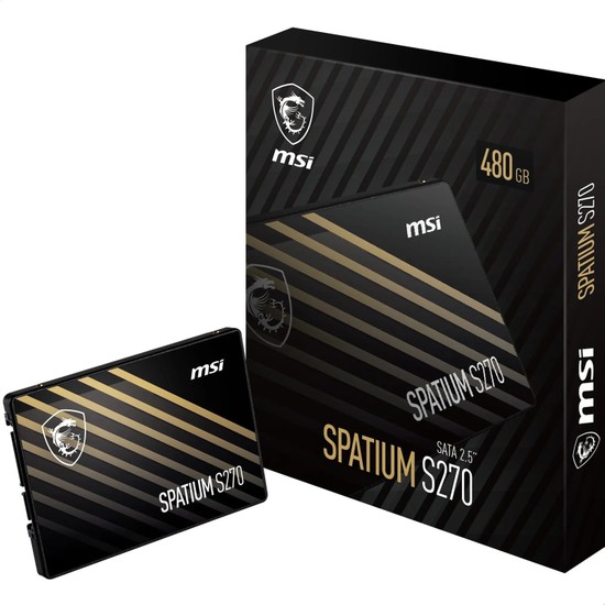 Msı SSD Spatıum S270 Sata 2.5" 480GB   R:500 W:450