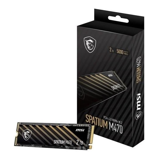 Msı 2tb Spatıum M470 Pro 6000-5000MB/S M2 Nvme Gen4 Disk