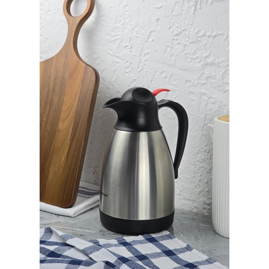 Çelik Içecek Termos - Çift Katlı Çay Termosu - 1.5 Litre