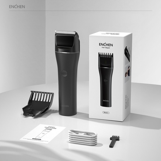 Enchen Boost 2 Siyah Taşınabilir Şarjlı Saç Kesim Makinesi