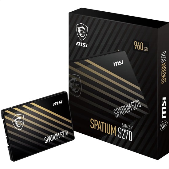 MSI SSD SPATIUM S270 SATA 2.5 960GB R:500 W:450