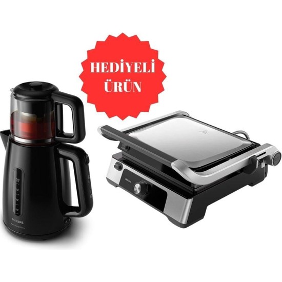 Philips Hd6301/90 2200 W Tost Makinesi + Hd7301 Çay Makinesi Li