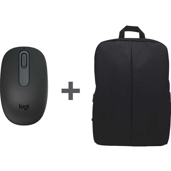 Logitech M196 Bluetooth Kablosuz Mouse ve Nero Notebook Sırt Çantası - Siyah