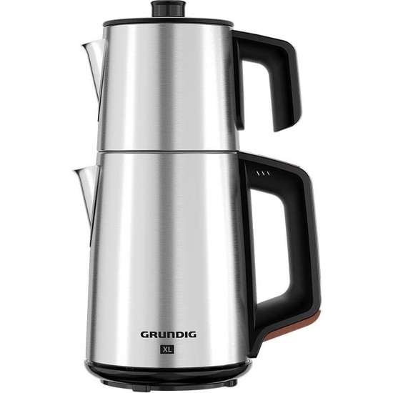 Grundig Tm 4582I Inox XXL Çay Makinesi 1.2 lt Demlik Kapasitesi ve 1.7 lt Su Isıtıcı Çelik Malzemeden