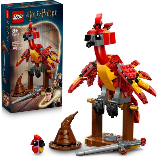 LEGO ® Harry Potter Fawkes: Dumbledore’un Anka Kuşu 76448 - 8 Yaş Üzeri Çocuklar için Mitolojik Hayvan Figürü Yapım Seti (299 Parça)