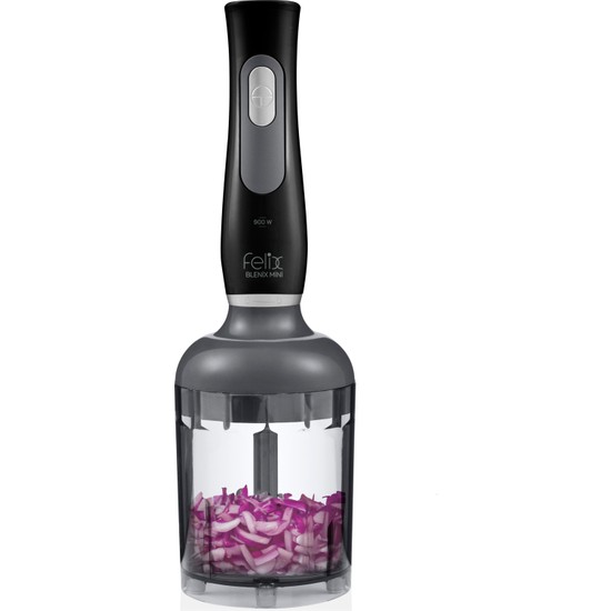 Arzum FL195 Felix Blenix Mini El Blender Seti 900W, Çırpıcı ve Doğrayıcılı, Siyah