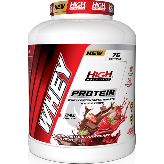High Nutrition Protein Tozu 2280 gr Çikolata Çilek Aromalı 24 gr Protein 76 Servis