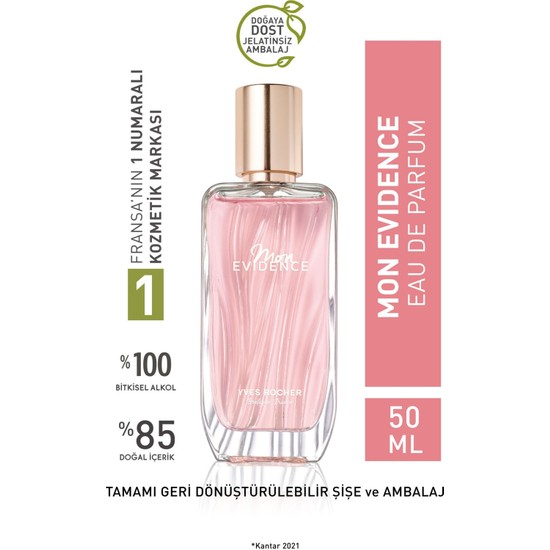 Yves Rocher Mon Evidence EDP- Kadın Parfüm- Comme Une Evidence-50ml