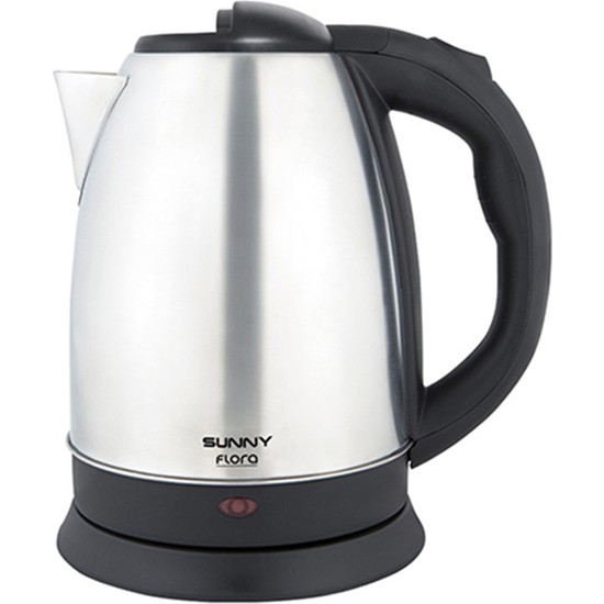 Sunny Flora Çelik Kettle 1,7 lt Paslanmaz Çelik Gizli Rezistanslı Hızlı Isıtma Özelliği