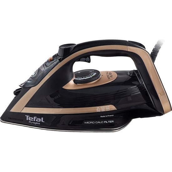 Tefal Fv8064 Puregliss 3000W Buharlı Ütü Durilium Tabanlı Otomatik Kapanma Özelliği ile Siyah