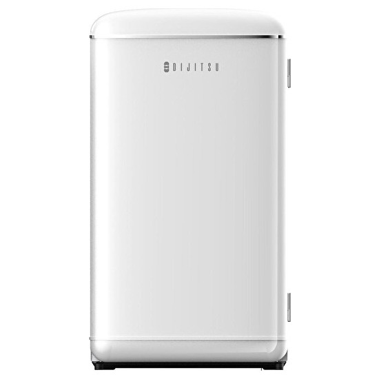 Dijitsu DB120RWH E 93 lt Statik Retro Beyaz Buzdolabı Mekanik Kontrol Paneli ile