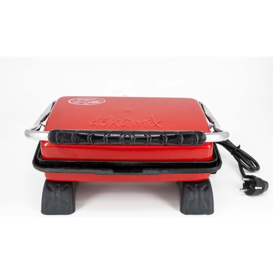 DÖKÜMİX Dökümix Demir Döküm Kırmızı 1800 Watt 4-6 Dilim Ev-Sanayi-Büfe Tipi Tost Makinası ve Izgara