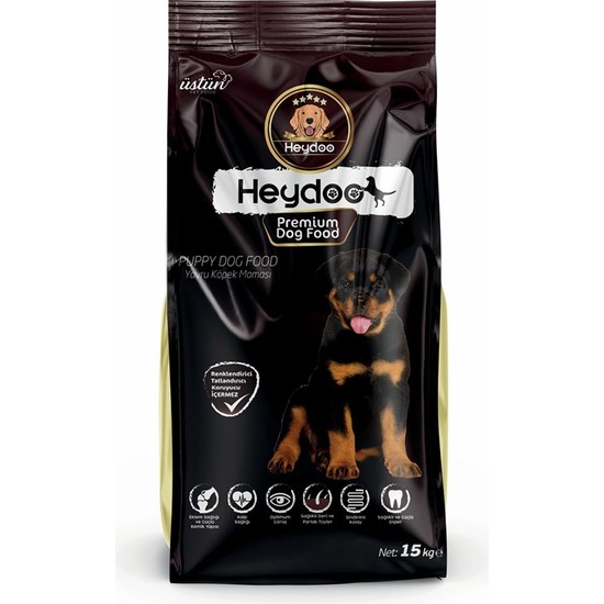 Heydoo Kuzu Etli Yavru Köpek Maması 15 kg