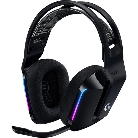 Logitech G733 Black 981-000864 7.1 Surround RGB Mikrofonlu LightSpeed Kablosuz Gaming (Oyuncu) Kulaklık