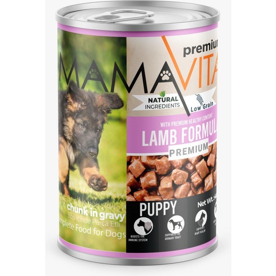 Mamavita Kuzu Etli Yavru Köpek Maması 36 Adet 400 gr Ekonomik Protein Kaynağı