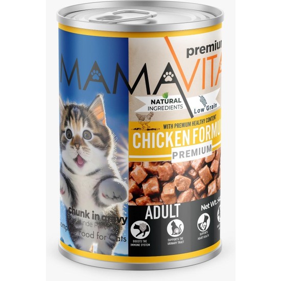 Mamavita Tavuk Etli Yetişkin Kedi Maması  36 Adet