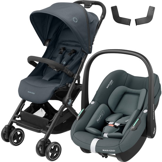 Maxi-Cosi Lara2-Pebble S Tek Elle Katlanabilen Ultra Kompakt Seyahat Sistem Bebek Arabası Graphite