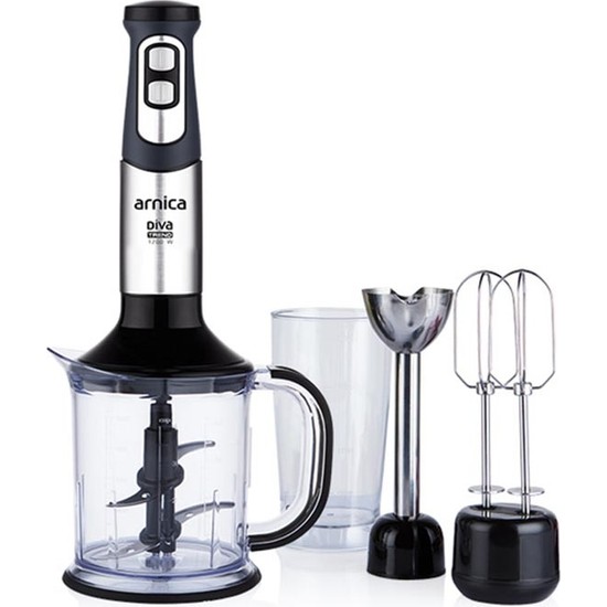 Arnica Diva Trend GH21592 Blender Seti - Siyah - 1200 Watt