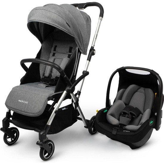 Kanz Marcus Kolay Katlanabilen Kabin Travel Sistem Bebek Arabası Heavy Grey