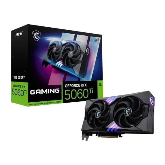 MSI VGA GeForce RTX 5060 TI 8G GAMING OC RTX5060TI 8GB GDDR7 128B DX12 PCIE 5.0 X16 (3XDP 1XHDMI)