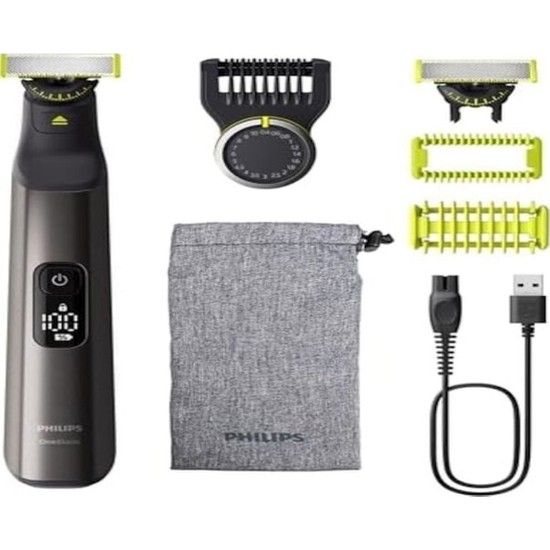 Philips Qp6552/30 Oneblade Pro 360 Elektrikli Sakal Düzeltici Tıraş Makinesi Ve Vücut Bakım Seti Siyah
