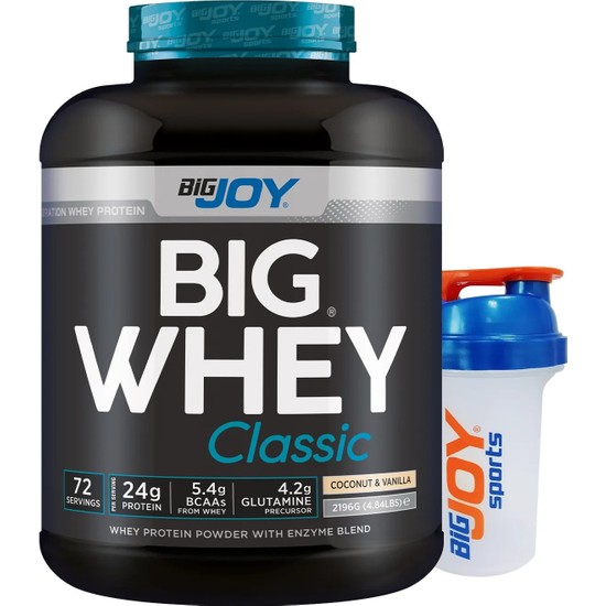 Bigjoy  Big Whey Classic Whey Protein Hindistan Cevizi - Vanilya Aromalı 72 Servis 2196g Protein Tozu