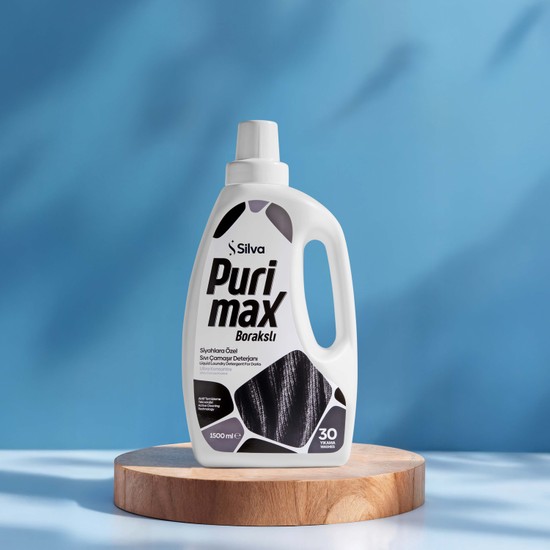 Silva Purimax 1500 ml Siyahlara Sıvı Çamaşır Deterjanı Doğal Özellikleri ile Renkleri Korur