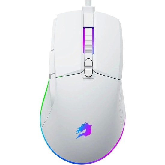 GameBooster M12 Vital 12800 DPI Beyaz RGB Gaming Mouse