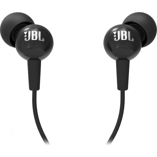 Jbl C100SI Mikrofonlu Kablolu Kulakiçi Kulaklık - Siyah Stereo Ses Çıkışı ve Gürültü Önleme