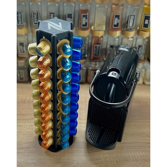 Talha Nespresso Kapsül Standı Plastik Malzeme ile Dayanıklı ve Pratik Kullanım için Türkiye Menşeli
