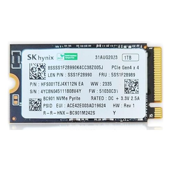 Skhynıx HFS001TEJ4X112N M.2 1tb Pcıe + Nvme SSD Disk (22X42MM) Kutusuz