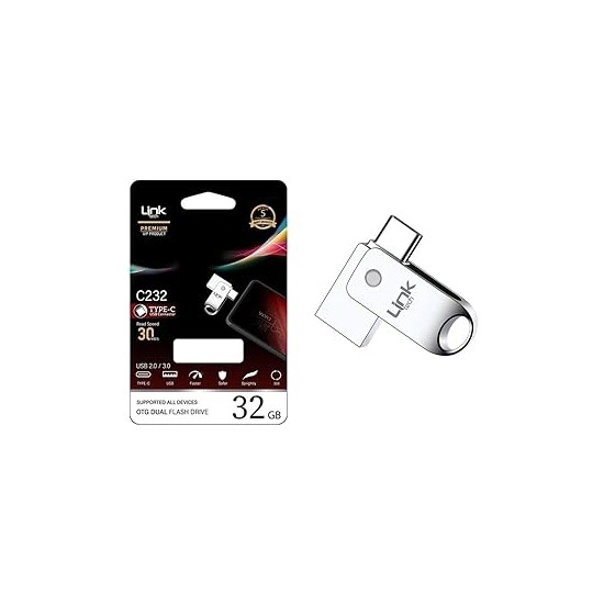 Linktech C232 Premium 32GB Type-C Otg Dual 30MB/S USB Bellek