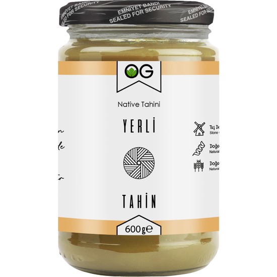 OG natural Yerli Taş Değirmen Tahin 600 Gr