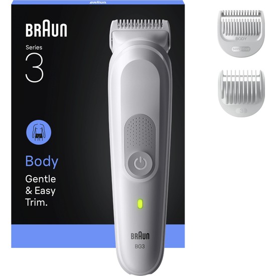 Braun Vücut Tıraş Makinesi Series 3, +3 Aksesuar, Su Geçirmez, BG3530