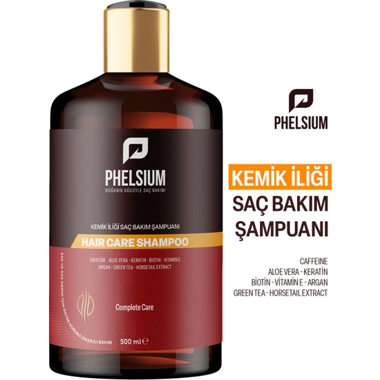 Phelsium Kemik İlikli Bakım Şampuan 500 ml dökülme karşıtı