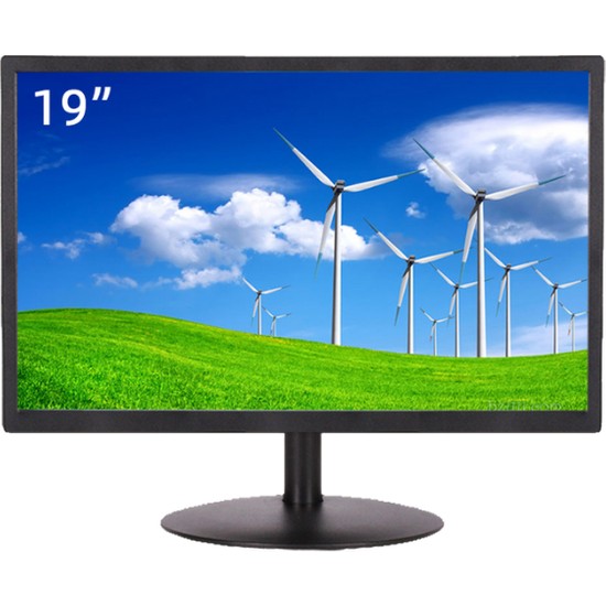OneTech 19" Profesyonel LED Monitör | HDMI VGA Girişli | 5ms Tepki Süresi | Duvara Monte Edilebilir OT19B Sessiz