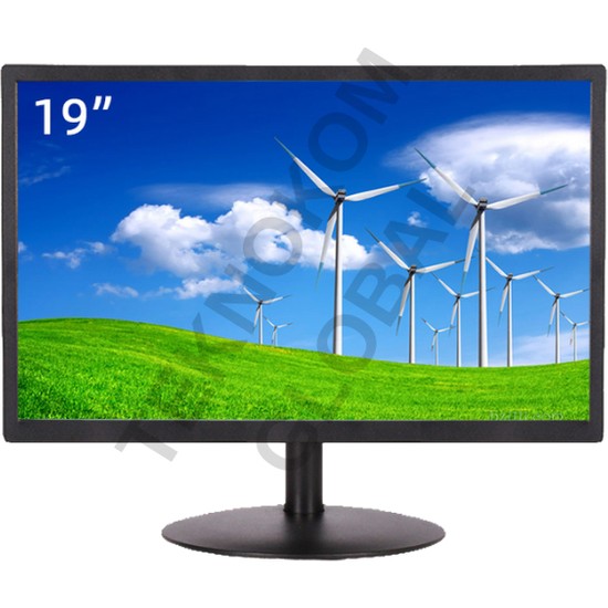 OneTech 19" Profesyonel LED Monitör | Hdmı VGA USB Rca Hoparlörlü Kumanda 5ms Duvara Montaj OT19R SESLİ + KUMANDALI